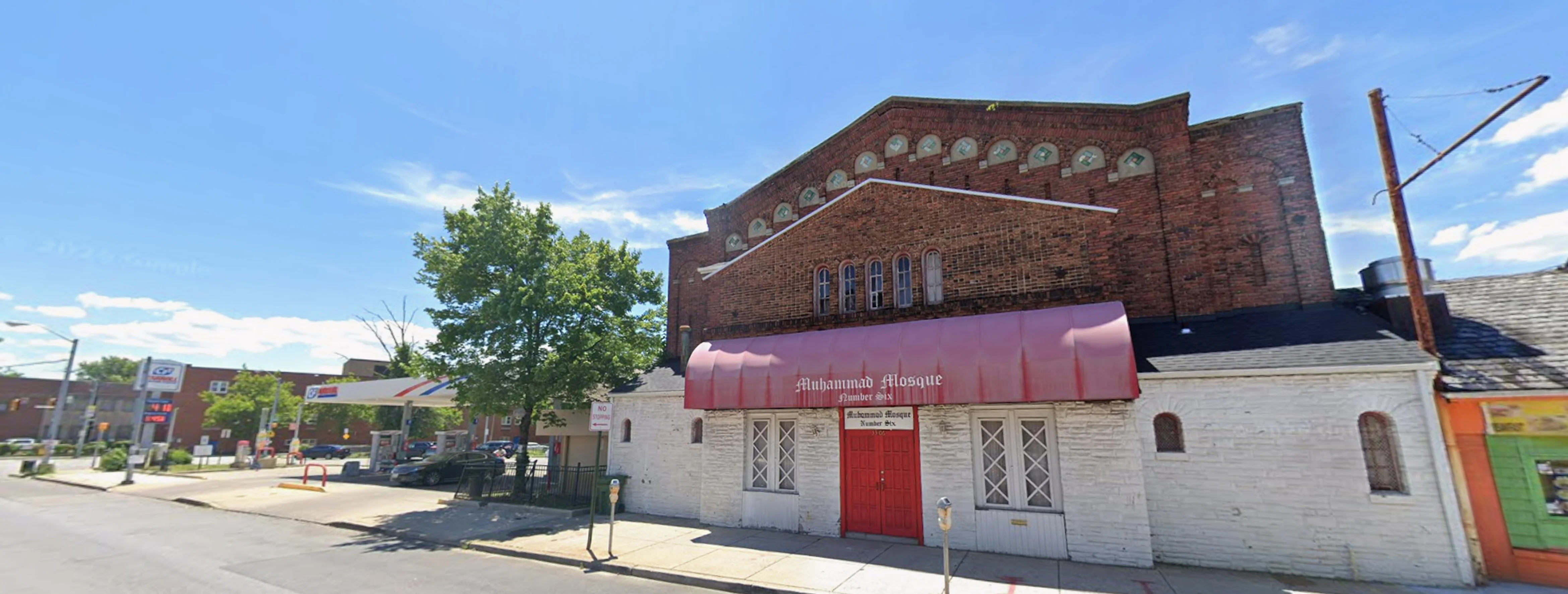 Exterior view of Muhammad Mosque No. 6 Baltimore building
